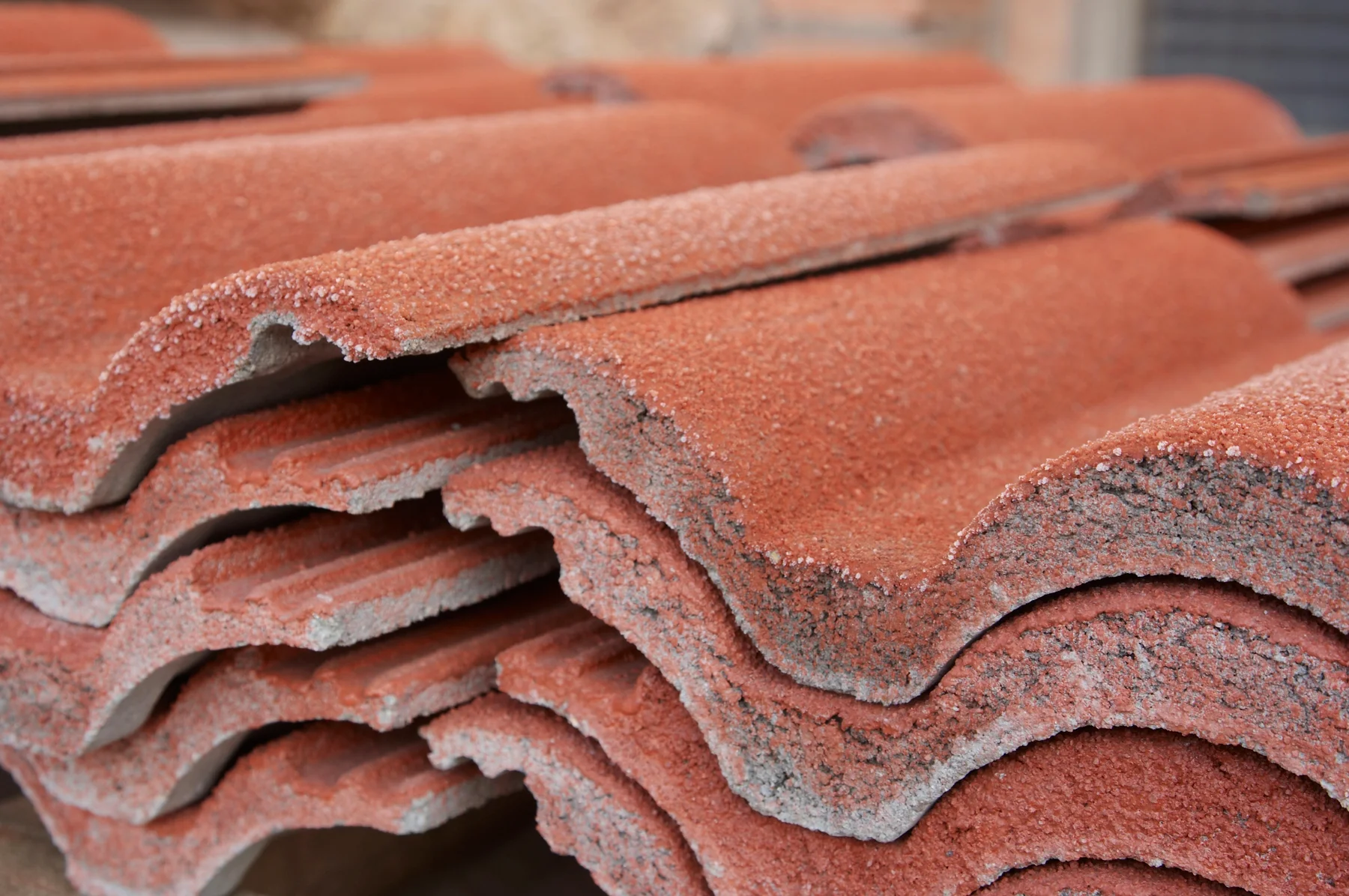 Detail of roof tiles